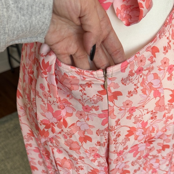 RESA Pink and White Floral jumpsuit - Picture 9 of 11